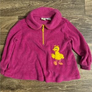 Vintage sesame fuzzy pullover